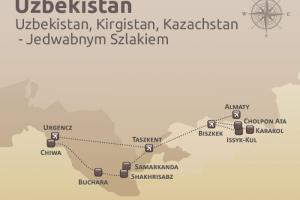 Uzbekistan Kirgistan trasa wycieczki